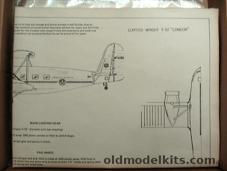 J&L 1/72 Curtiss-Wright T-32 Condor (YC-30 - CT-32) American Airlines plastic model kit